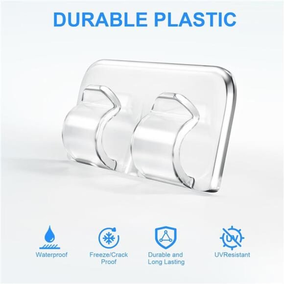 Hooks for Outdoor String Lights Clips: 26Pcs Heavy Duty Light Hook - Picture 2 of 7